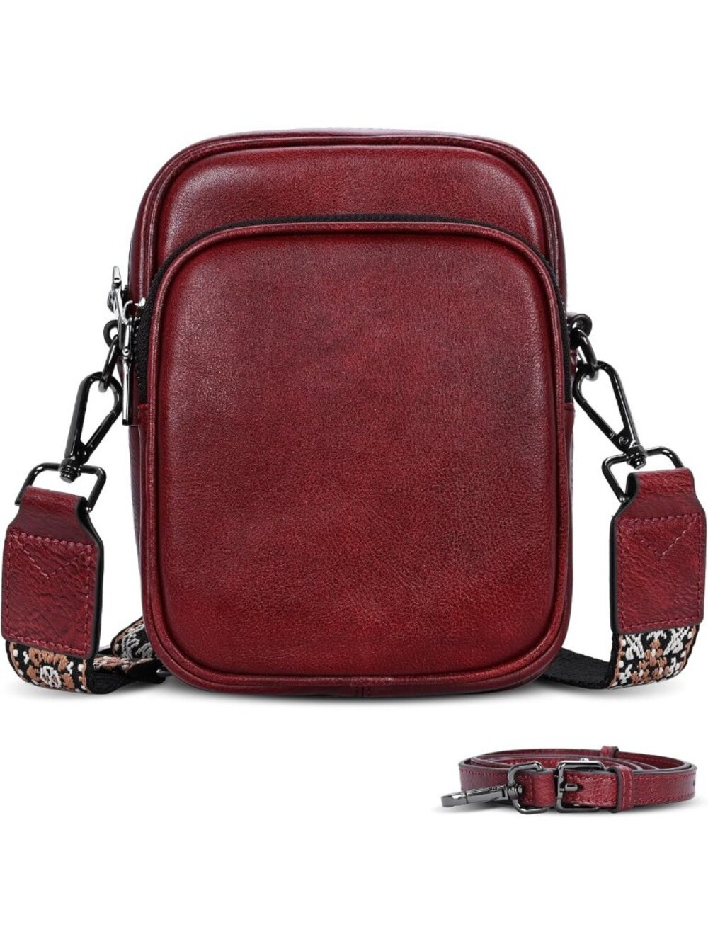 Stylish Small Leather Crossbody Bag for Women | RFID Phone Purse with Card Slot